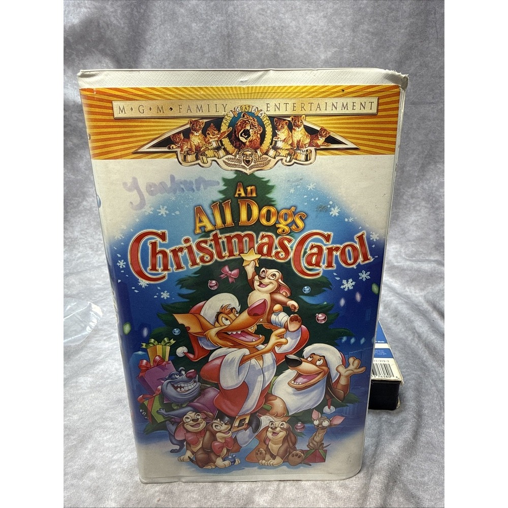 An All Dogs Christmas Carol 1998 & The Berenstain Bears Christmas Tree 1989 VHS - Picture 4 of 15